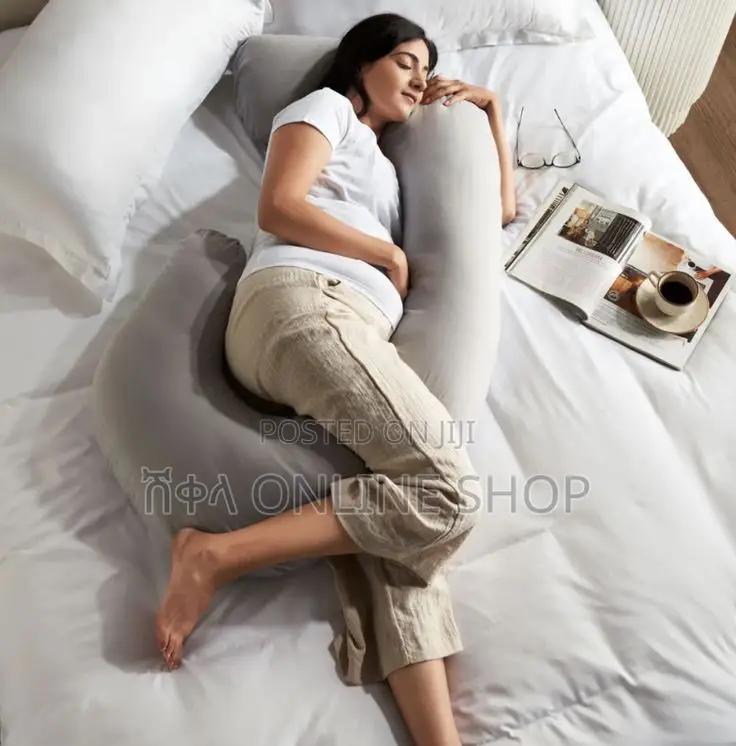 Momcozy Pregnancy Pillows With Cooling Cover for Side Sleepers
