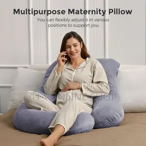 Momcozy Pregnancy Pillows With Cooling Cover for Side Sleepers