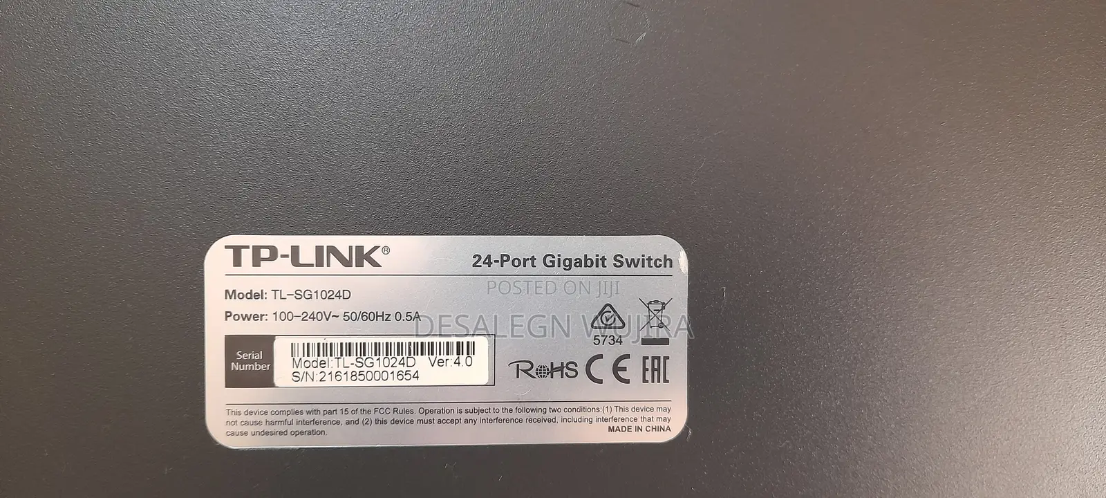 Tp-Link 24-Port Gigabit Switch (Tl-Sg1024d)