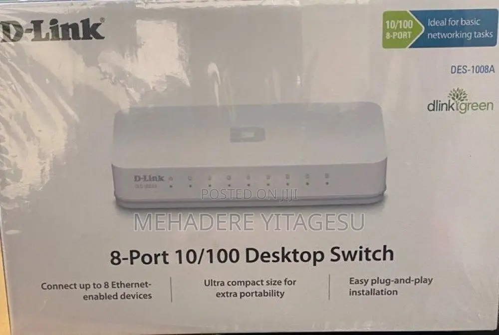 D-Link Des-1008a 8 Port Switch