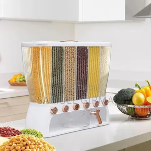 Photo - Clear Six-Grid Dry Food Dispenser
እያንዳንዳቸው 1.5ኪ.ግ የሚይዙ