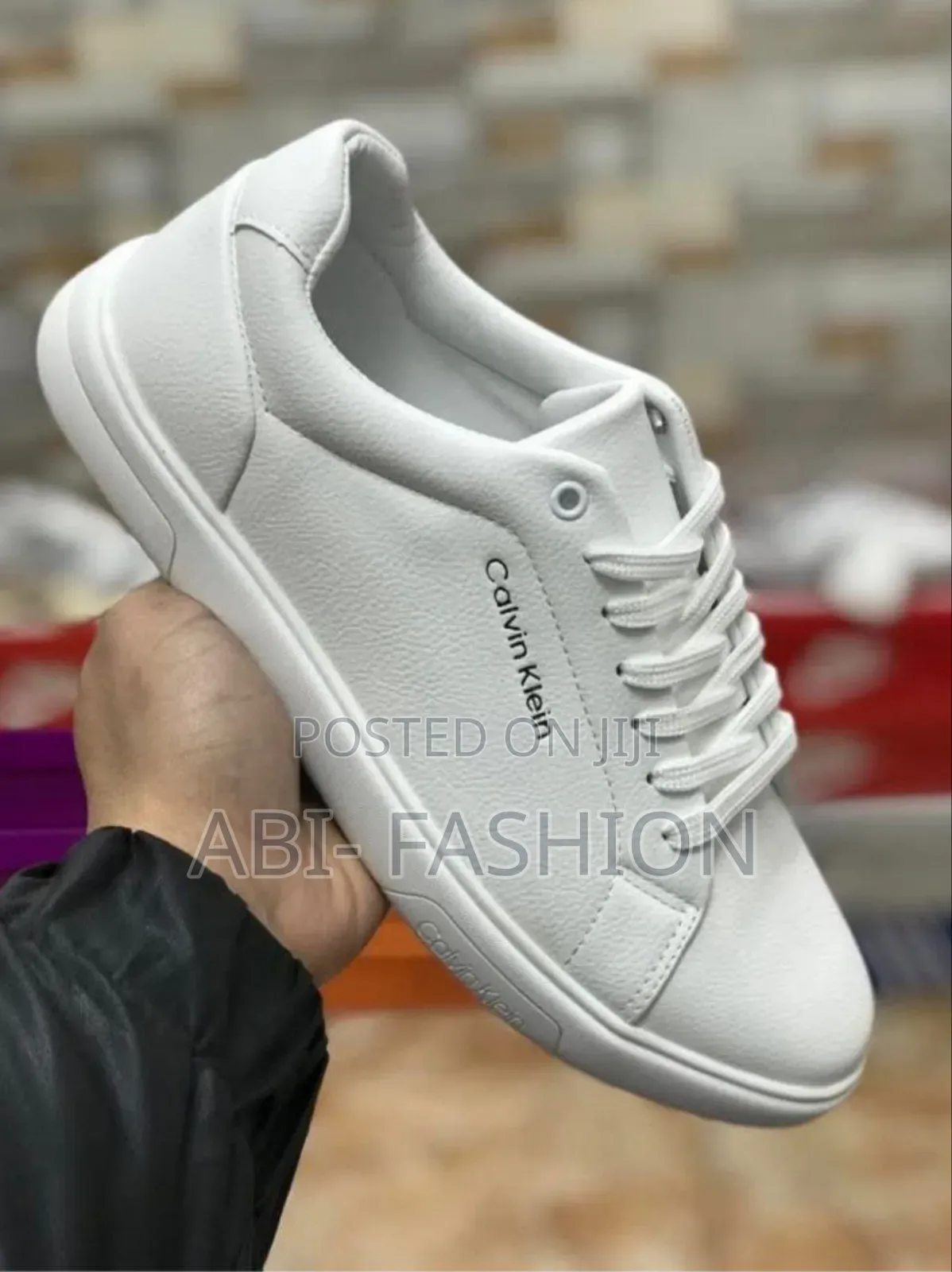 Calvin Klein Men's Leather Sneakers Shoes