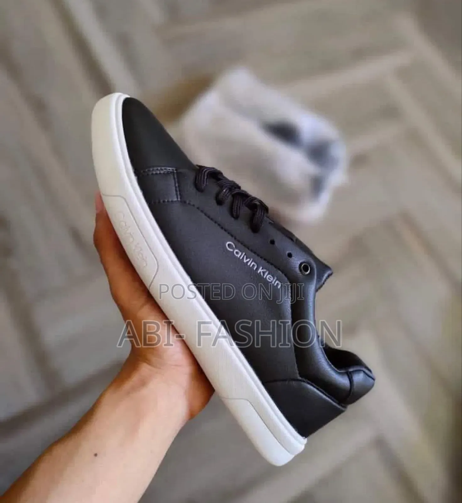 Calvin Klein White Sole Leather Mens