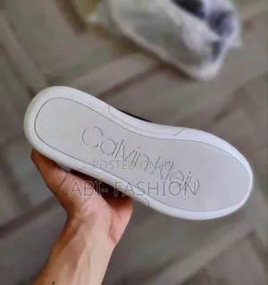 Calvin Klein White Sole Leather Mens