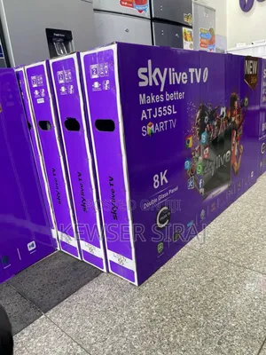 Photo - Sky Live 55inch Tv ፍሬም ለስ Smart Functions Remote Control Android 14