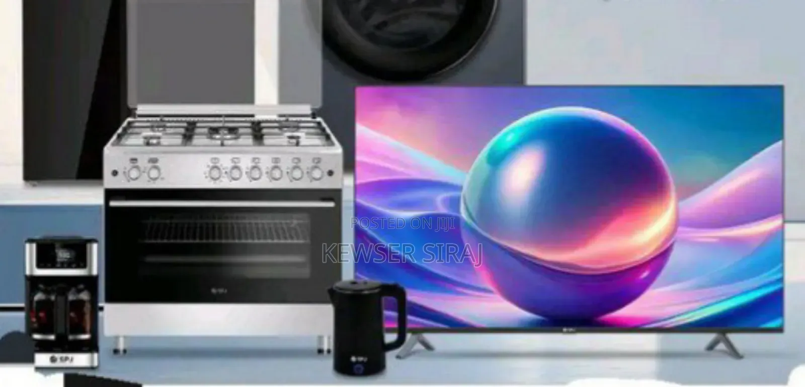 Sky Live 55inch Tv ፍሬም ለስ Smart Functions Remote Control Android 14