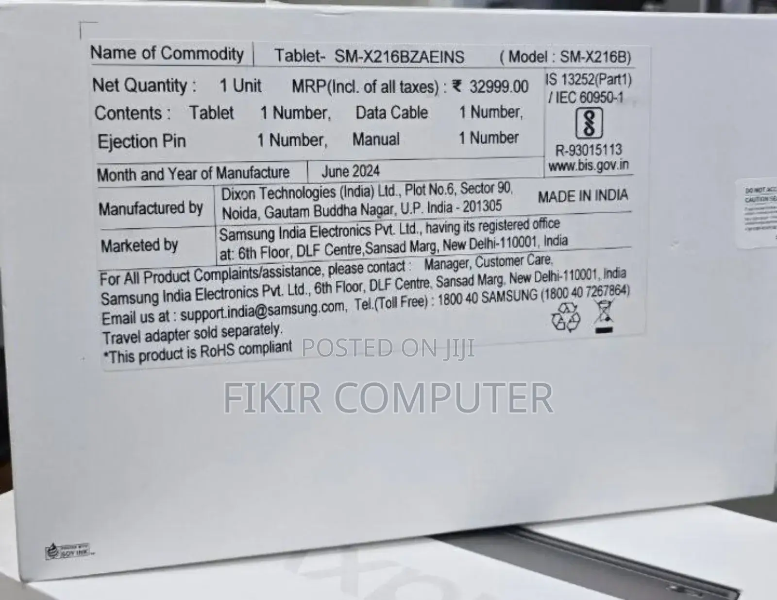 New Samsung Galaxy Tab A9+ 128 GB