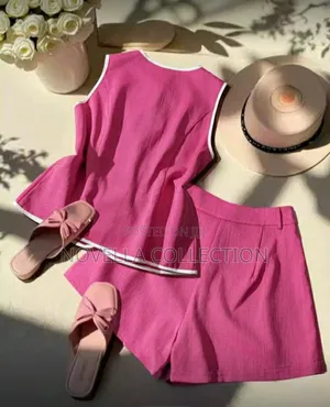 Women's Elegant Summer 2 Piece Set Vest and Shorts