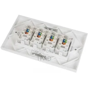 Nordon Uk Cat6 Wall Outlet (Single, Double, Triple, Four)