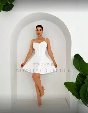 Prom Dress Short Bust Pleated Strap Detail Princess Dress, Sundress