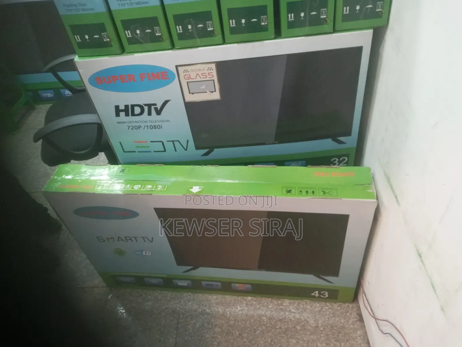 Super Fine 43inch Smart Tv 20 25 Model Double Glass Hi Fi ያለው