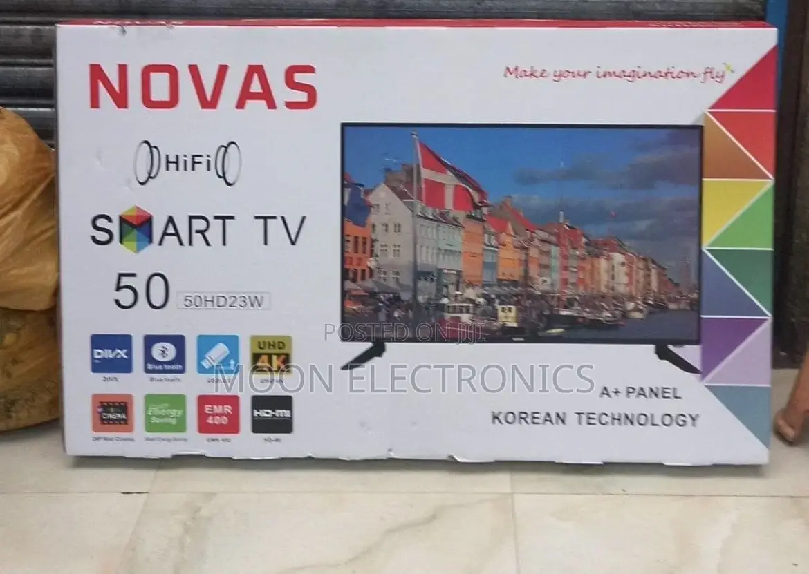 Nova 50” Smart Tv – Uhd, Double Glass Smart Streaming!