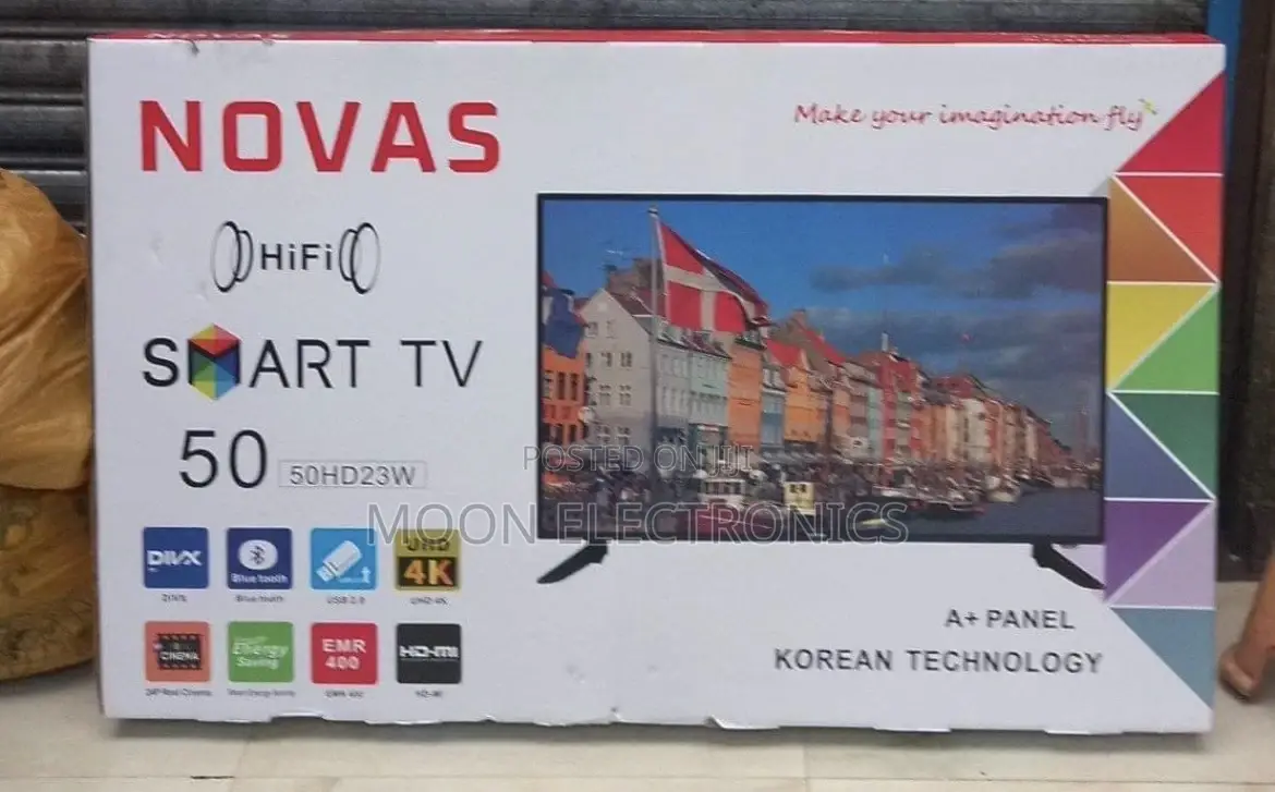 Nova 50” Smart Tv – Uhd, Double Glass Smart Streaming!