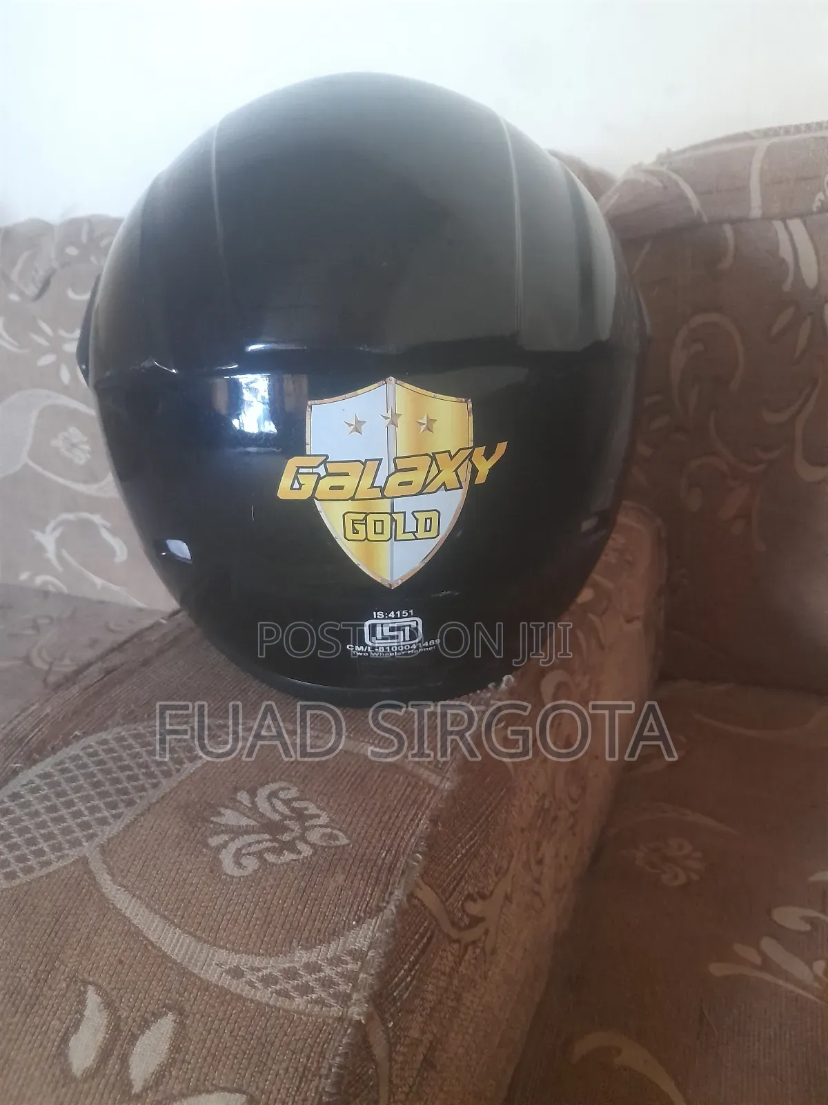 Gg Brand Black Full-Face Helmet
