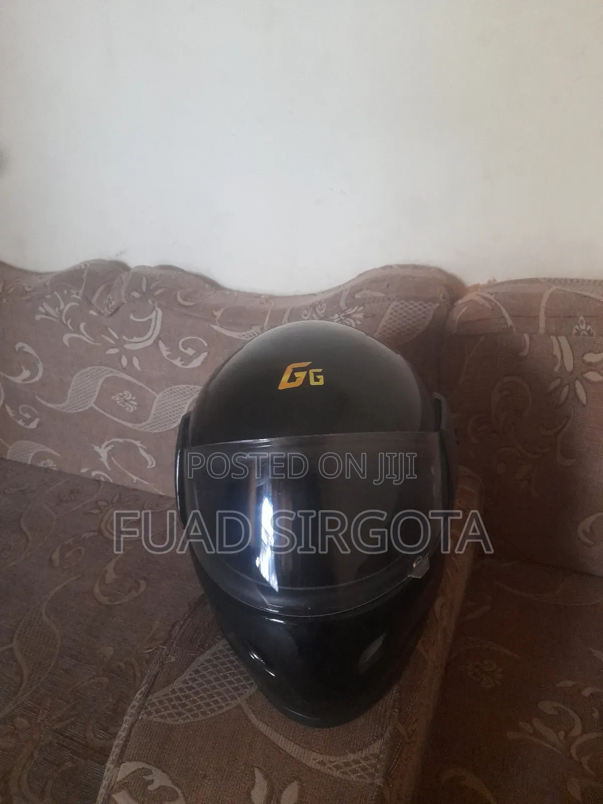 Gg Brand Black Full-Face Helmet