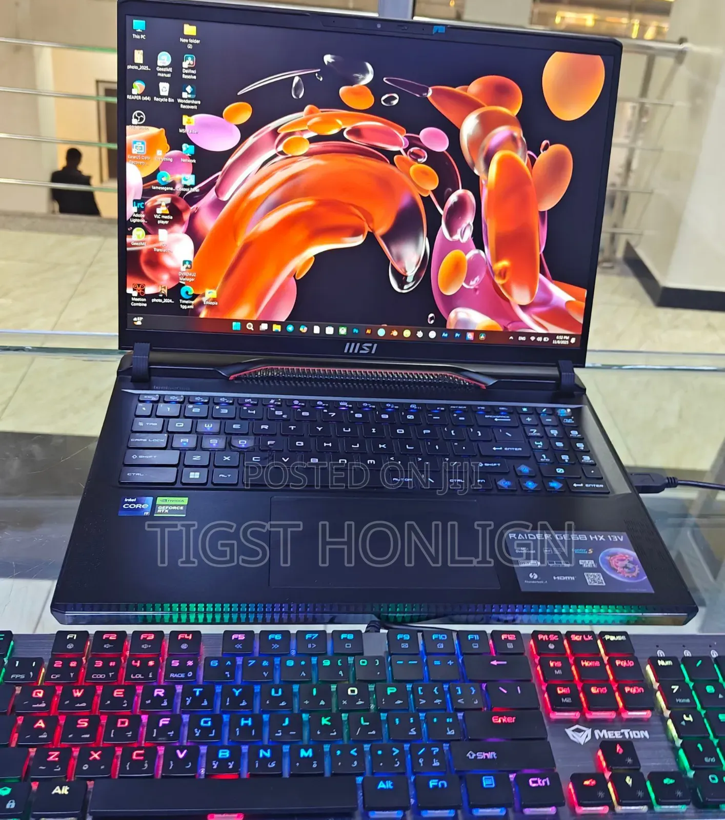 New Laptop MSI GE63 7RC Raider 32GB Intel Core i9 SSD 1T