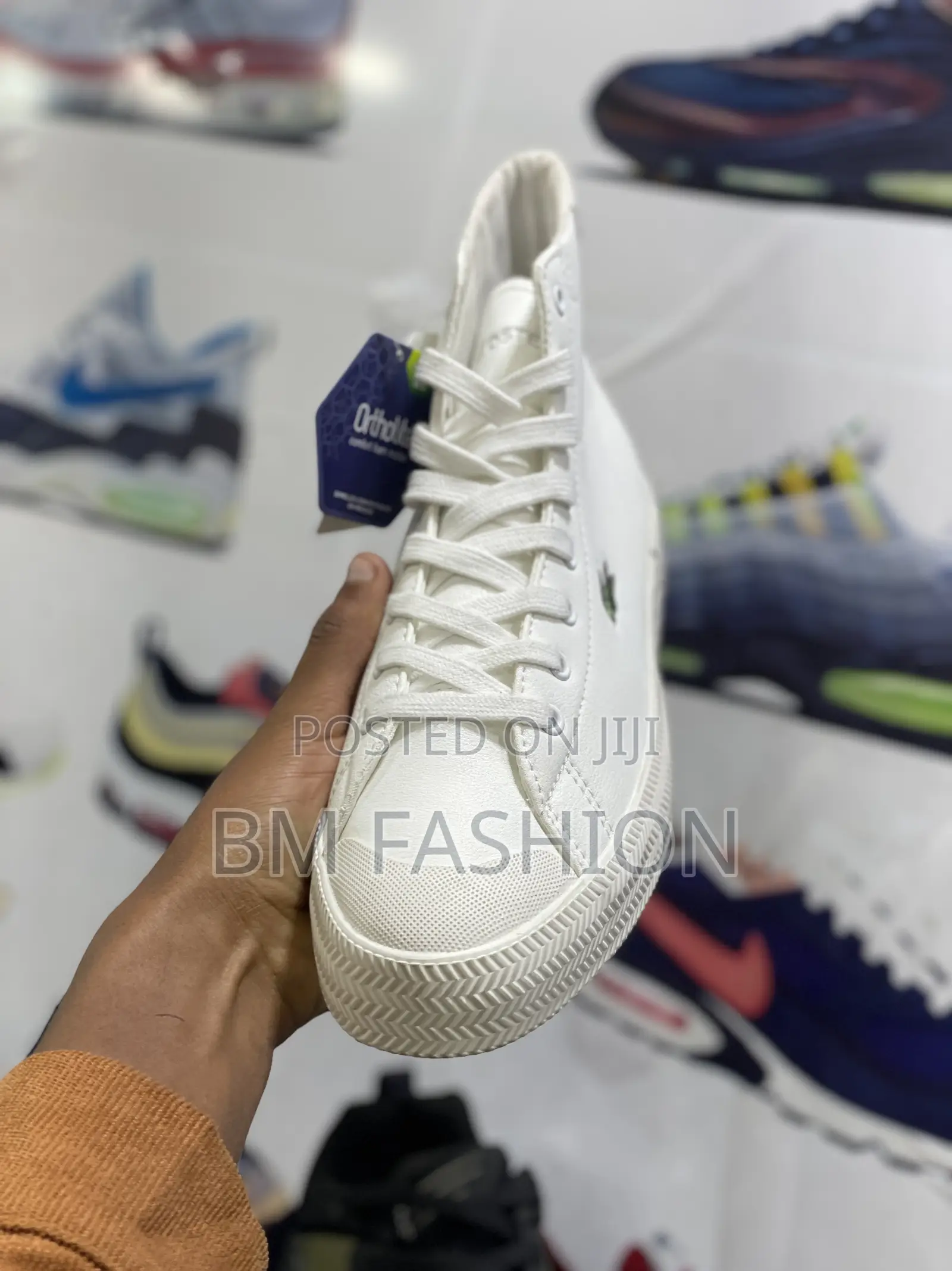 Lacoste Mid White Mens Quality Stylish Trendy Boots