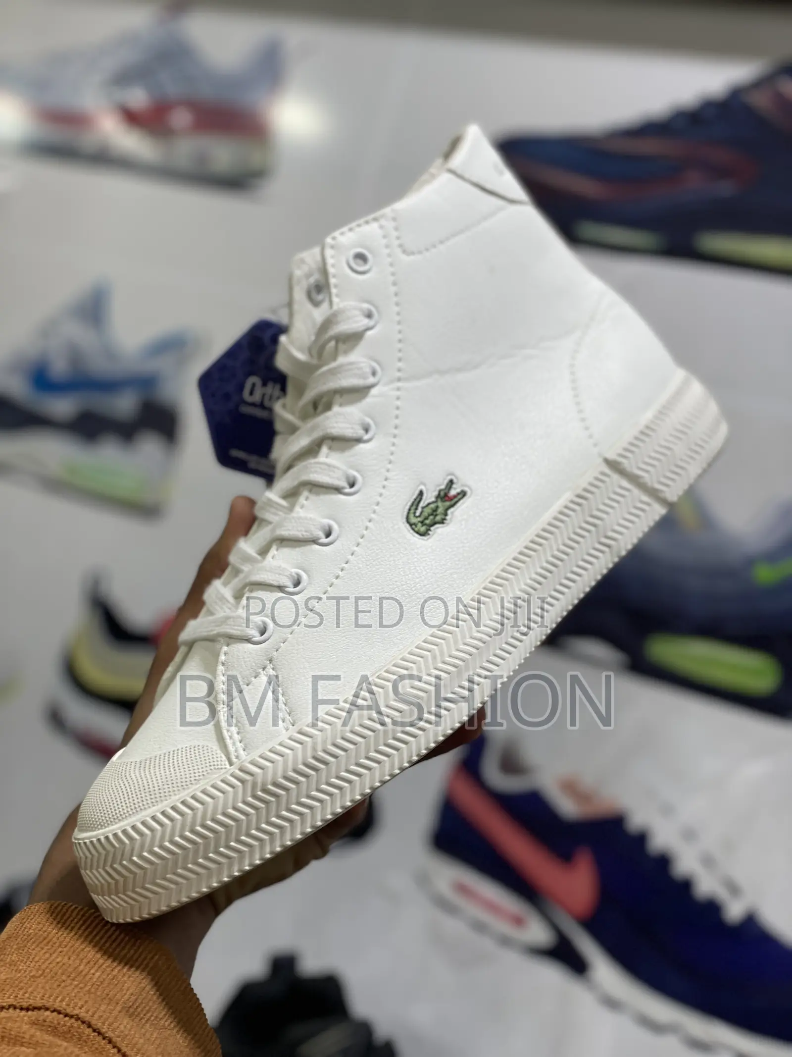 Lacoste Mid White Mens Quality Stylish Trendy Boots
