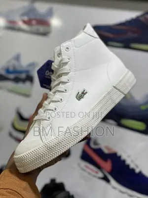 Photo - Lacoste Mid White Mens Quality Stylish Trendy Boots