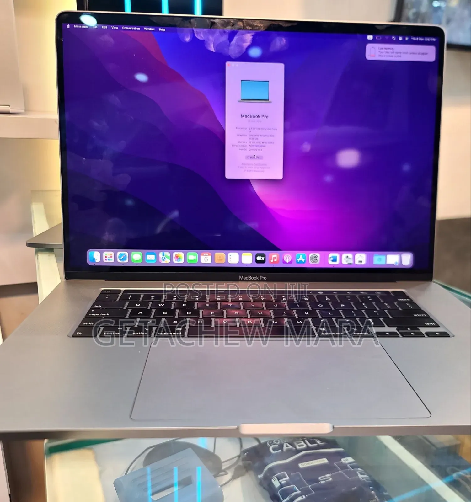 New Laptop Apple MacBook Pro 2019 16GB Intel Core I7 SSD 512GB