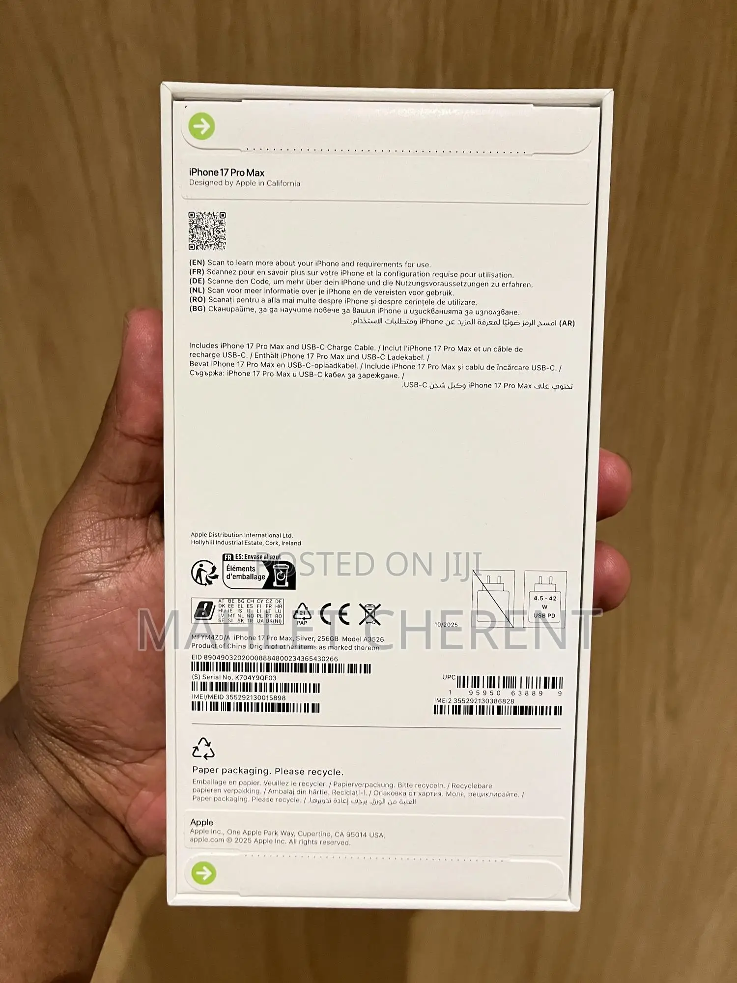 New Apple iPhone 17 Pro Max 256 GB Silver