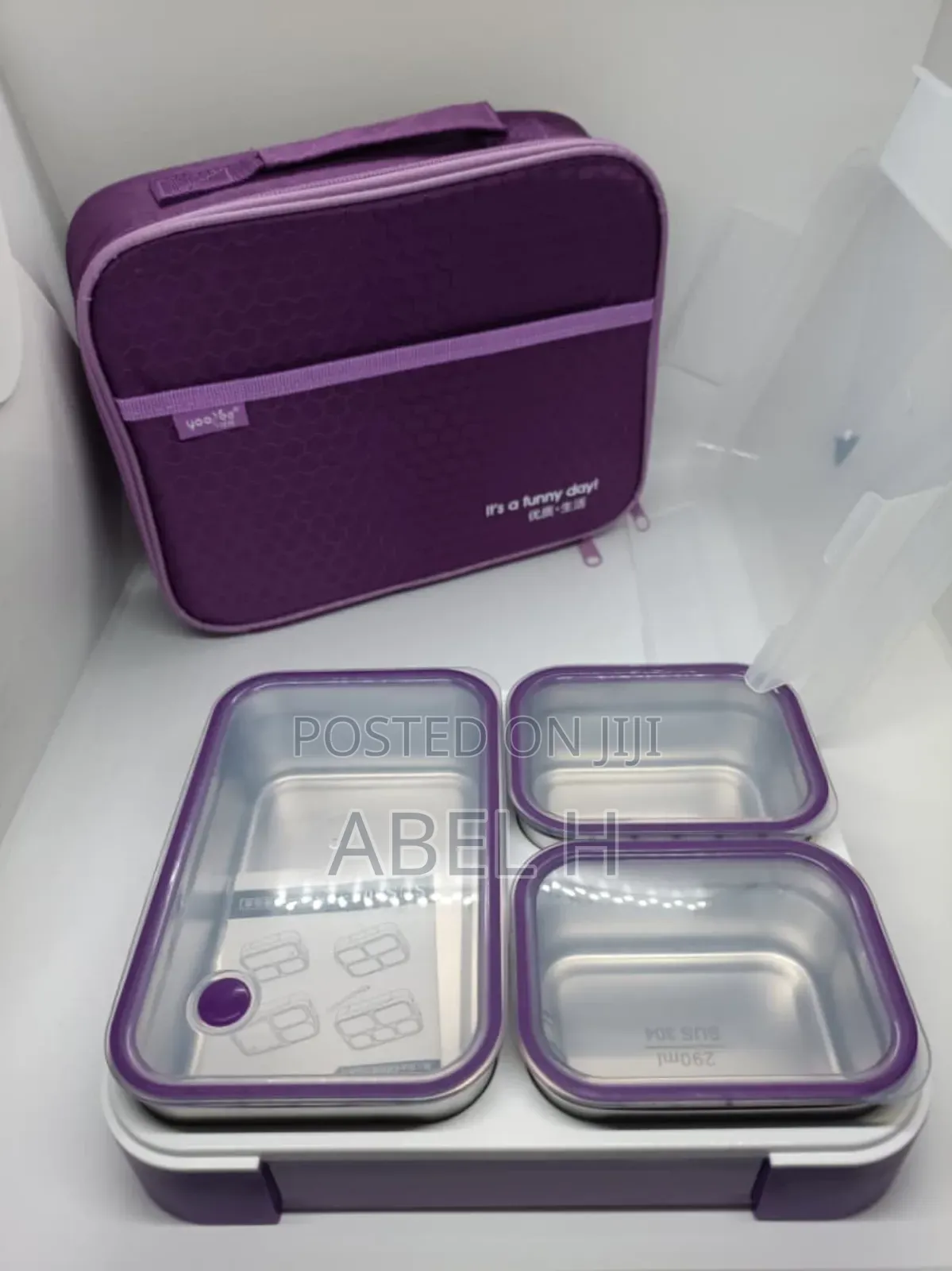 Stainless Steel Bento Lunch Box With Bag