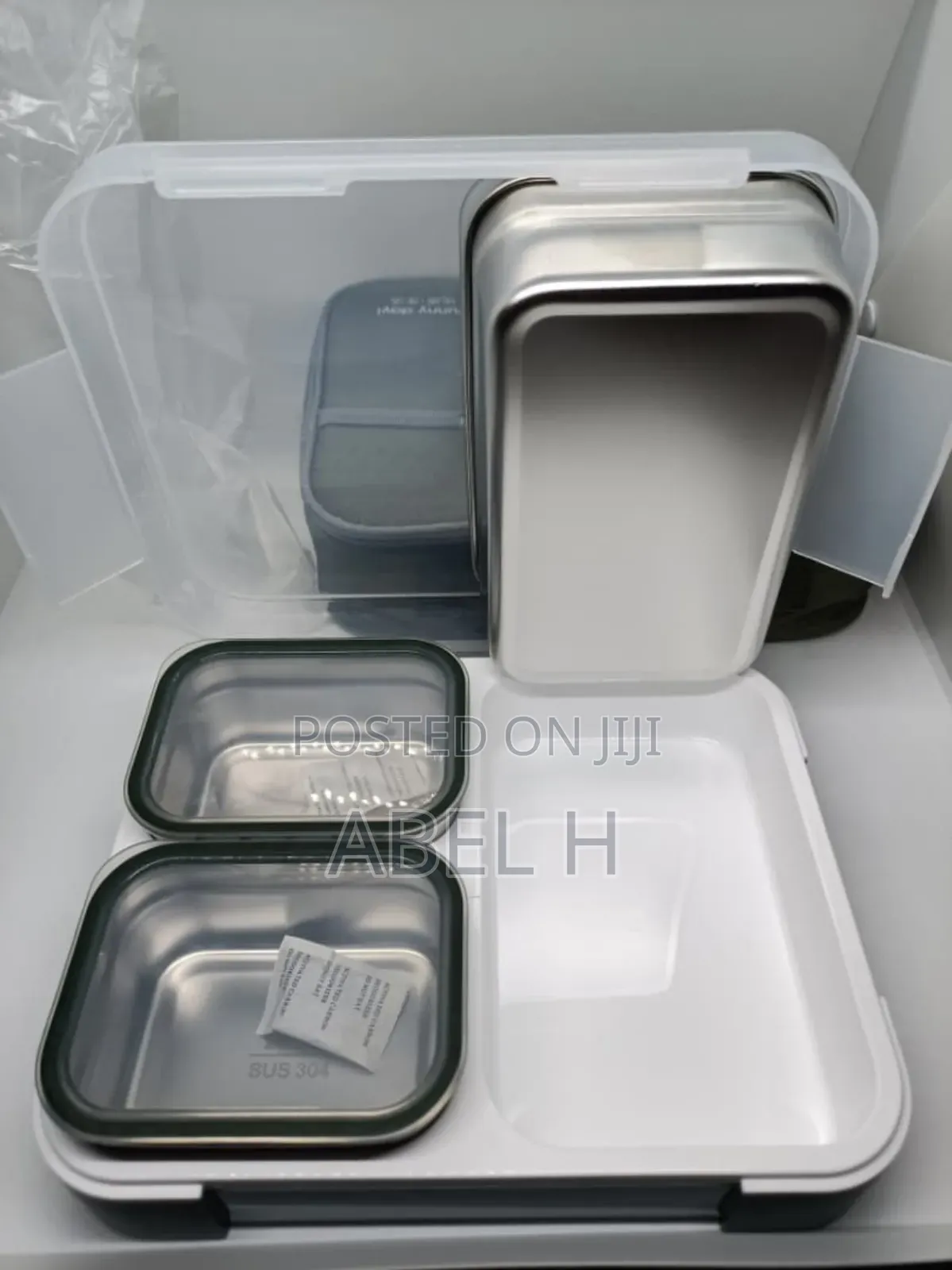 Stainless Steel Bento Lunch Box With Bag
