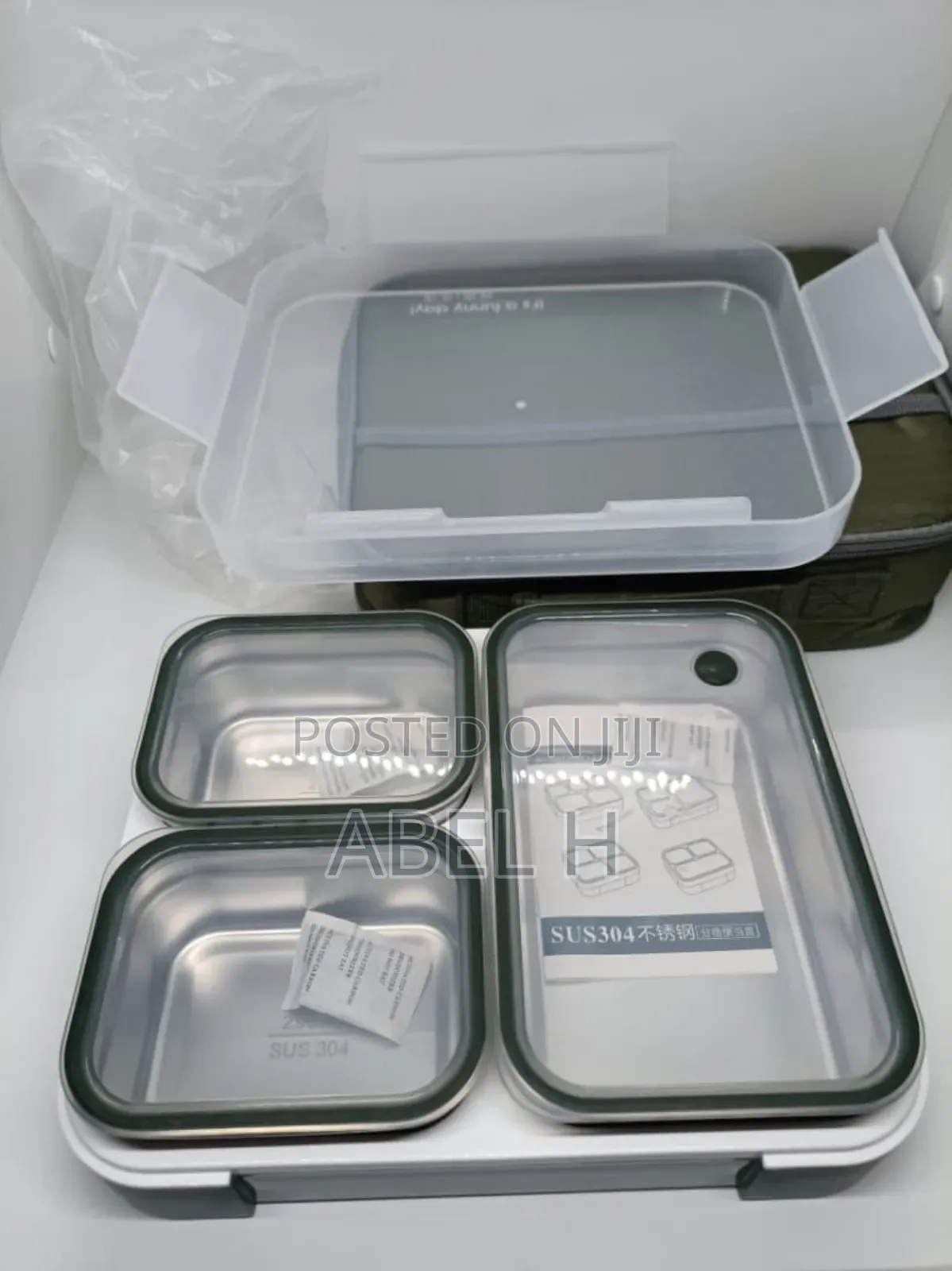 Stainless Steel Bento Lunch Box With Bag