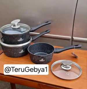 Eisenbach Sauce Pan Set ኦሪጅናል የሆነ ለማብሰያም ወጣወጥ ማቅረቢያም የሚሆን ሴራሚክ ድስት