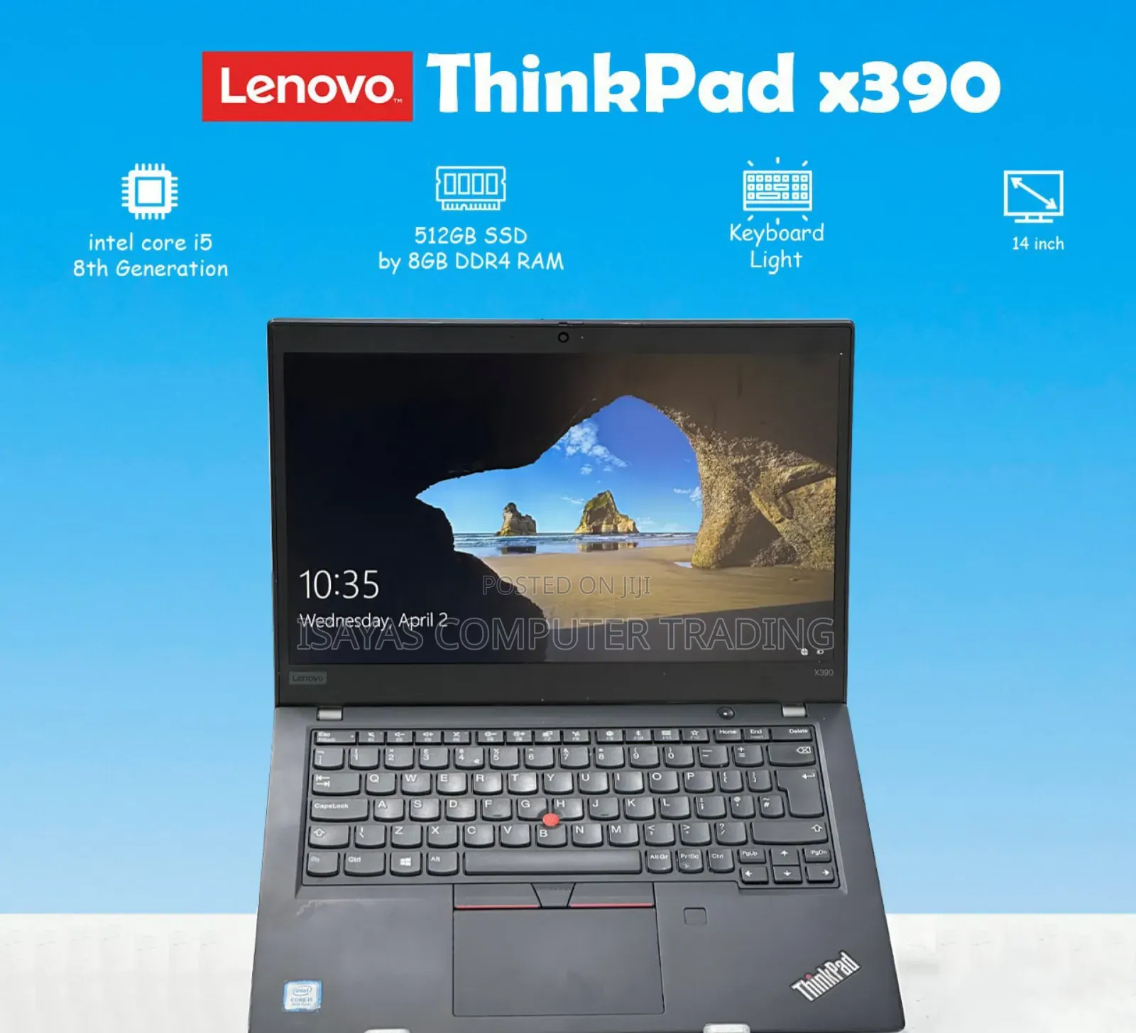 New Laptop Lenovo ThinkPad X390 8GB Intel Core I5 SSD 512GB