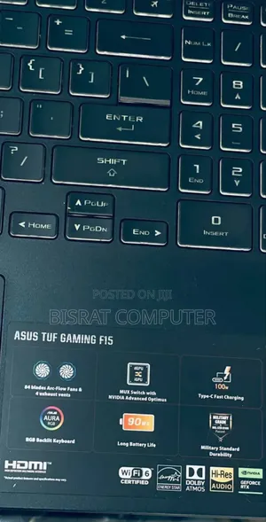 New Laptop Asus TUF Gaming A15 16GB Intel Core I7 SSD 512GB
