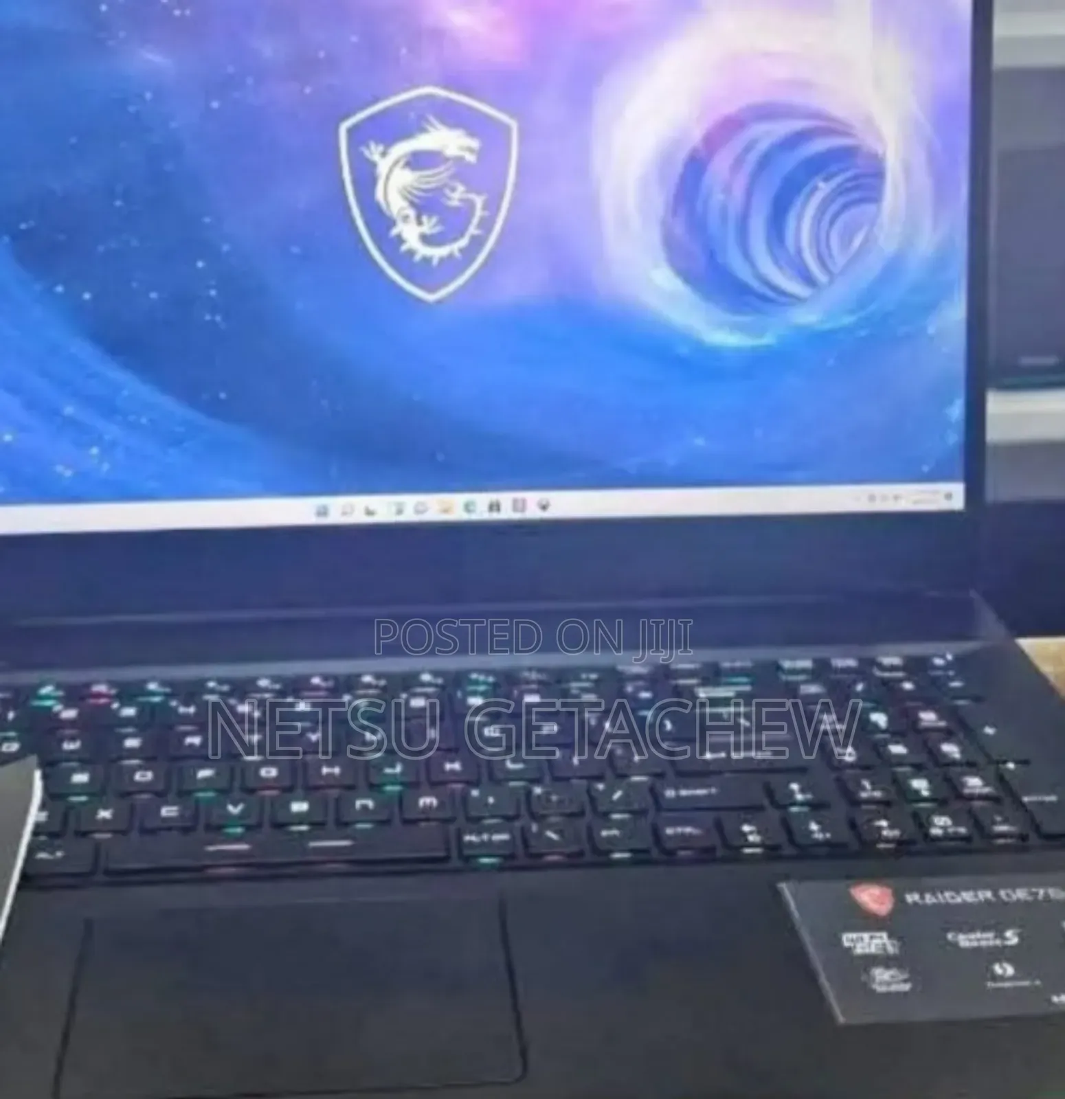 New Laptop MSI Raider GE78 32GB Intel Core i9 SSD 2T