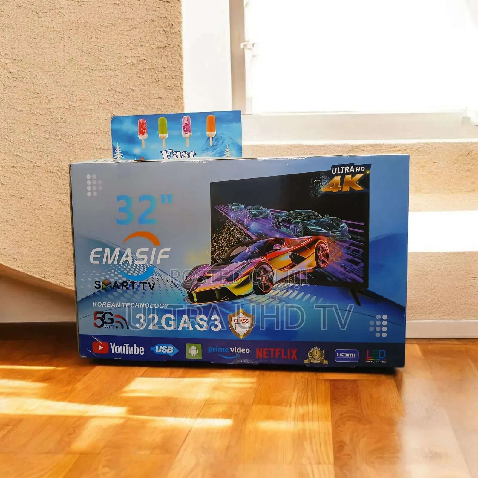 Emaslf 32 Inch Smart Android Tv New