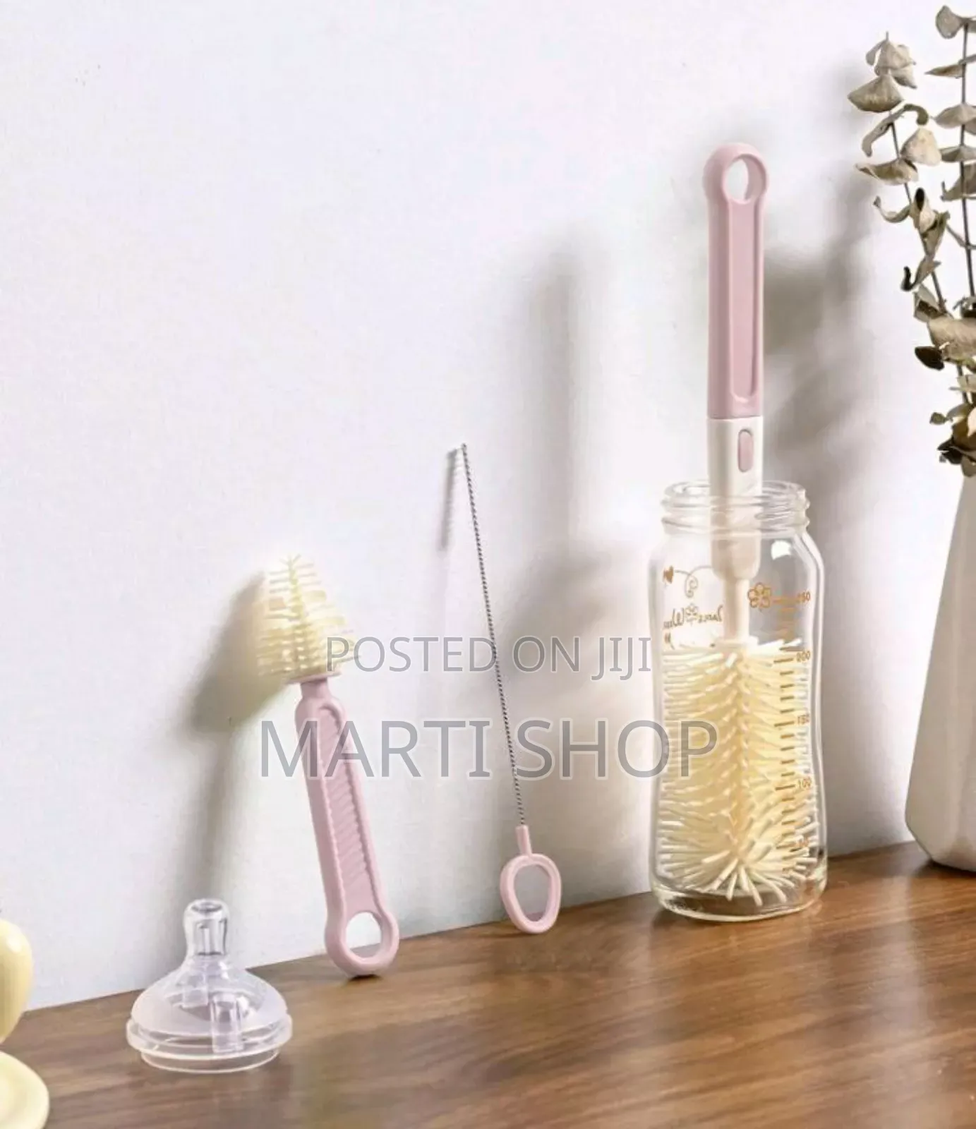 3-in-1 Silicone Baby Bottle Cleaning Brush Set