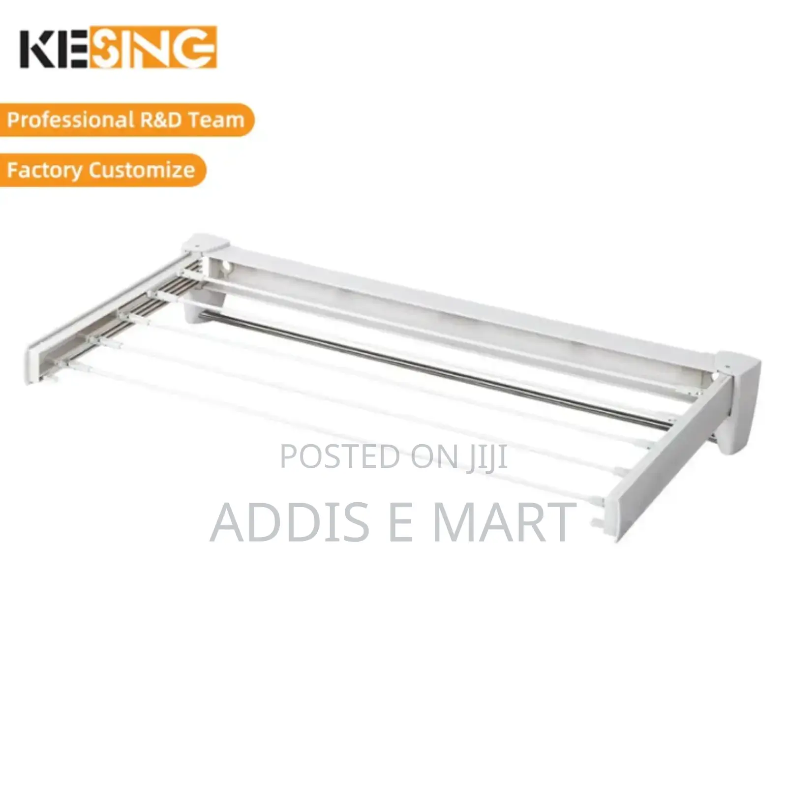 Wall-Mounted, Collapsible Clothes Rack