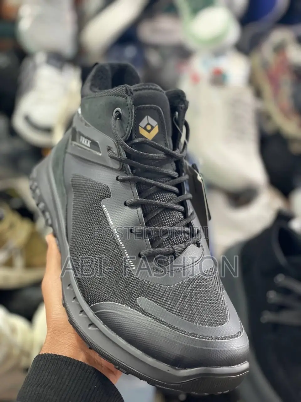 Men's Black Mid High Comfortable Boots