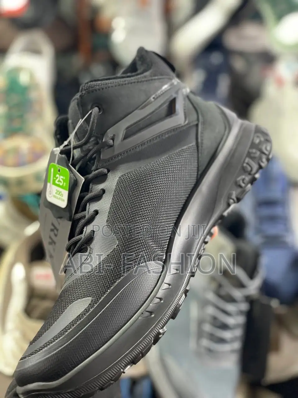 Men's Black Mid High Comfortable Boots