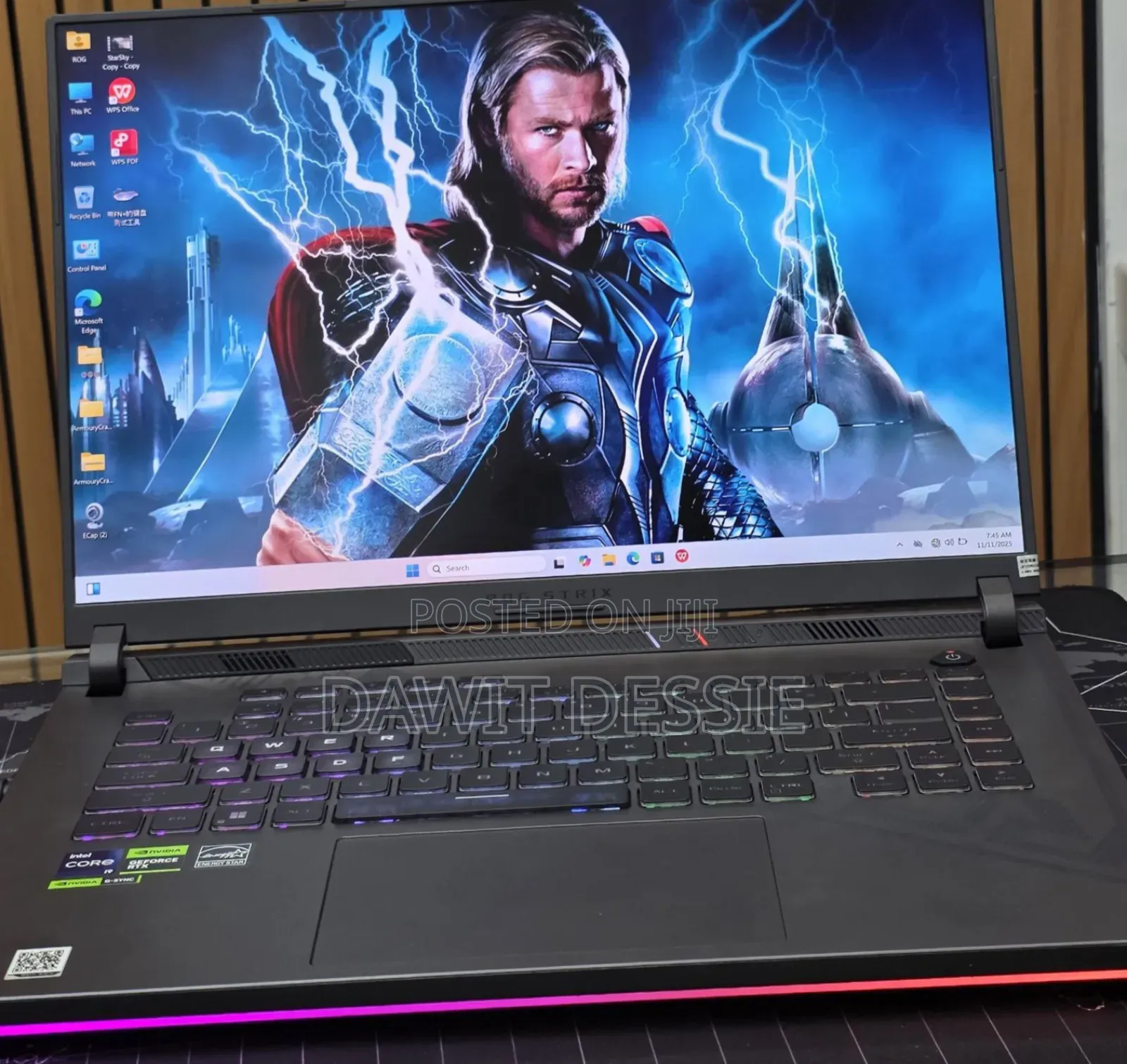 New Laptop Asus 16GB Intel Core I9 SSD 1T