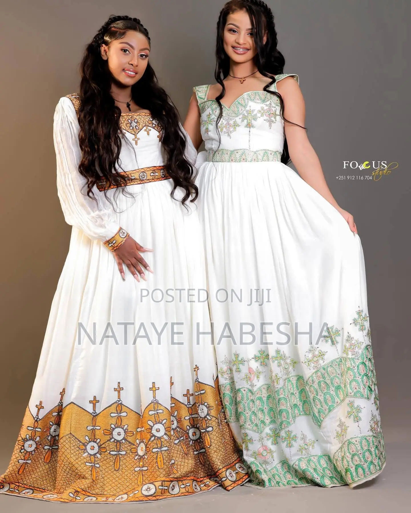 Habesha Kemis የሐበሻ ቀሚስ Habesha Dress የሓበሻ አልባሳት እና ሽፎን የባህል ልብሶች