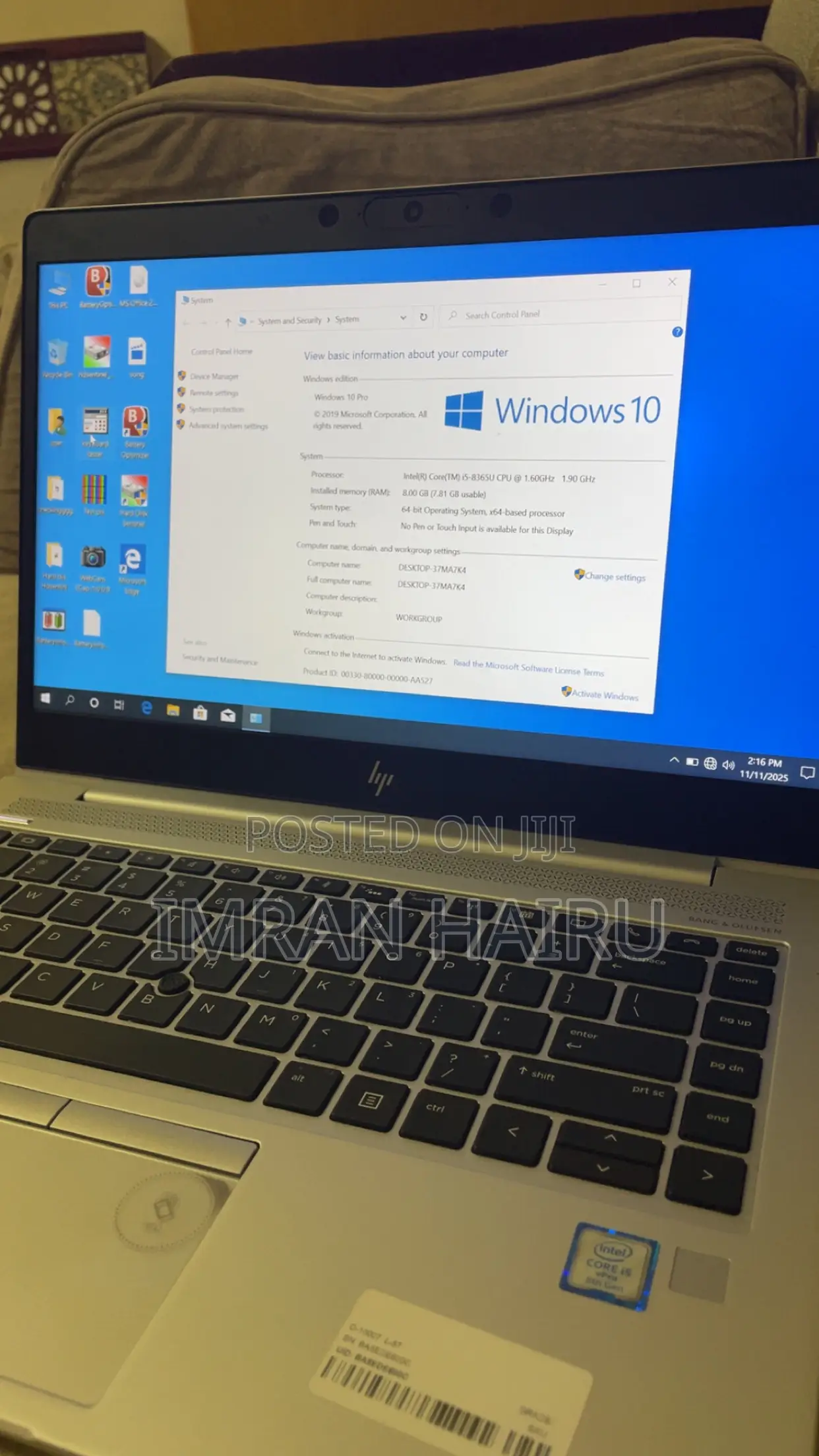 Laptop HP EliteBook 840 8GB Intel Core I5 SSD 512GB