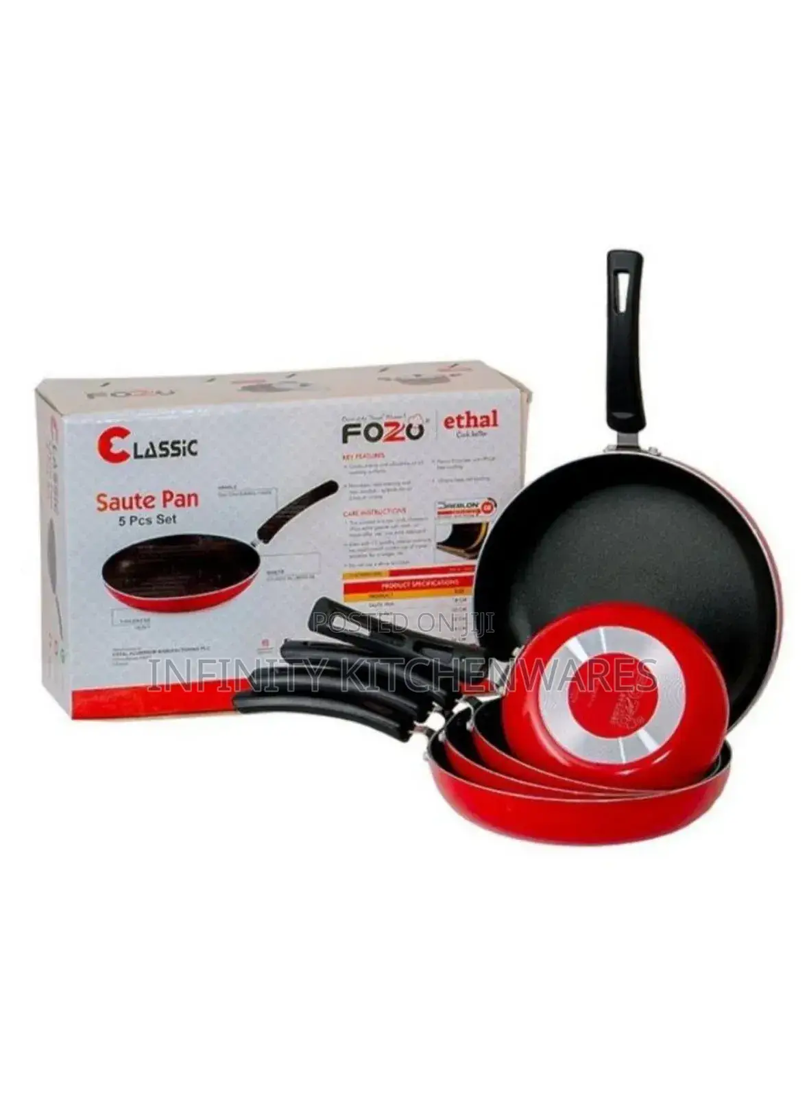Pans, Non Stick, 5pc.