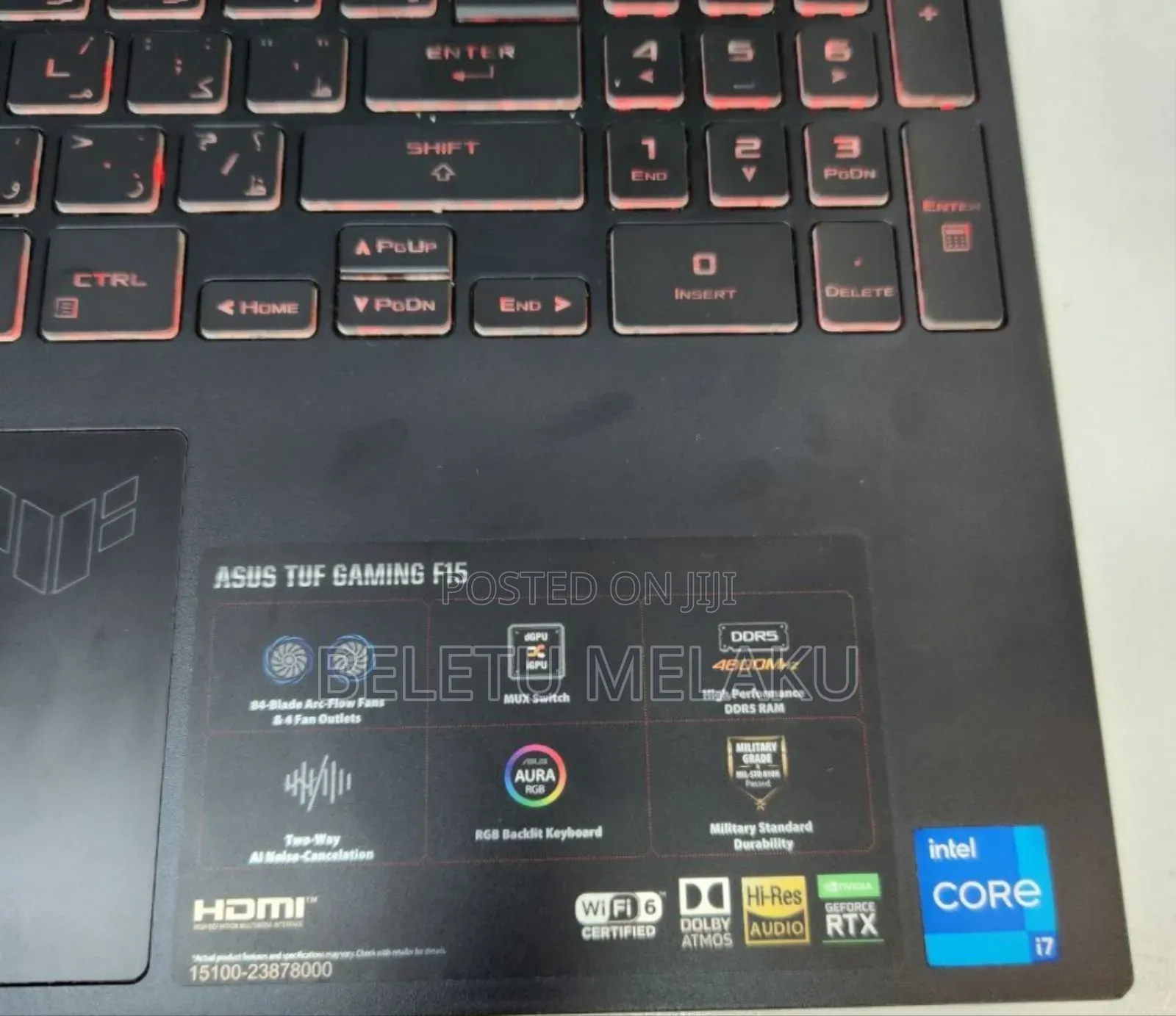 New Laptop Asus TUF Dash F15 16GB Intel Core I7 SSD 512GB