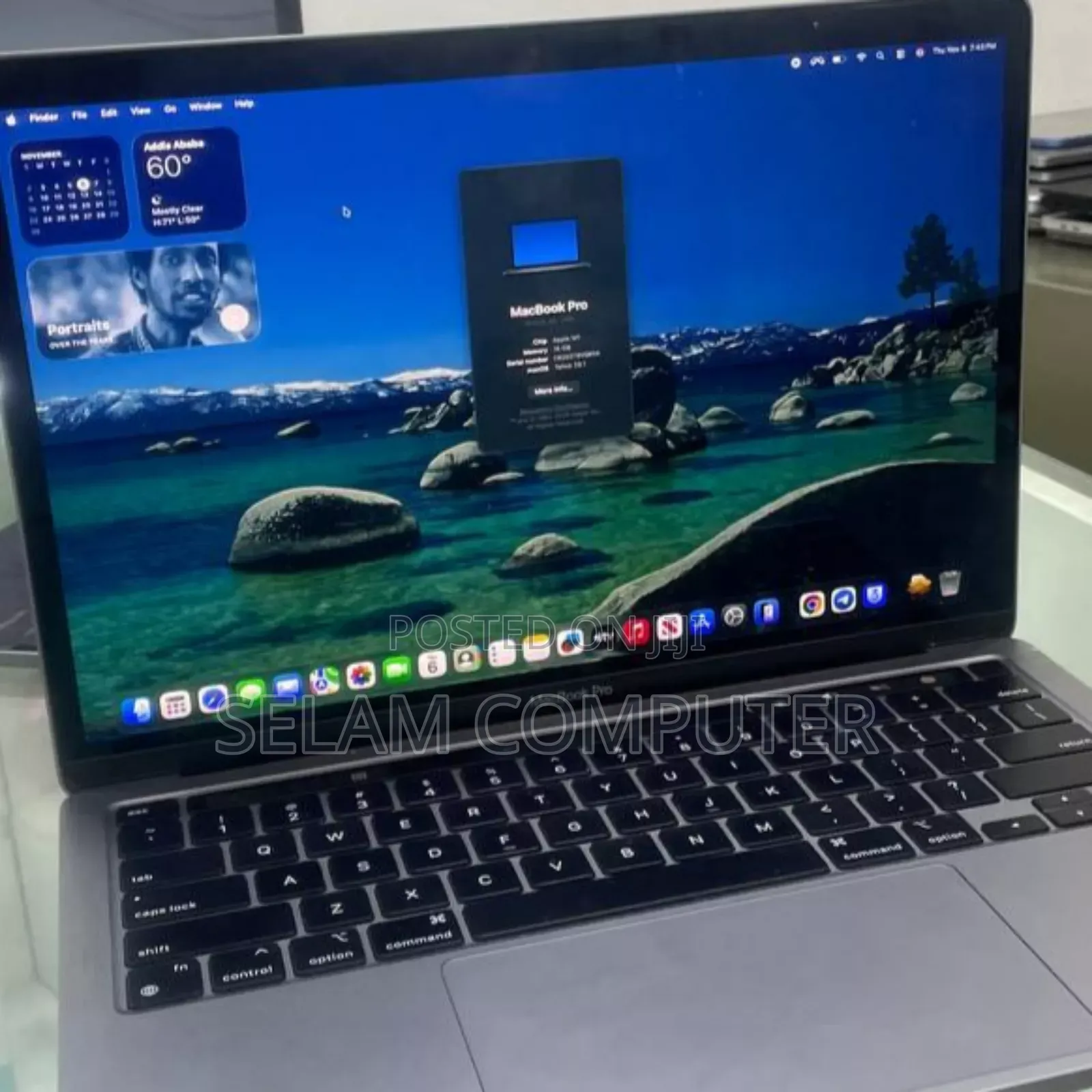 New Laptop Apple MacBook Pro M1 16GB Apple M1 SSD 256GB
