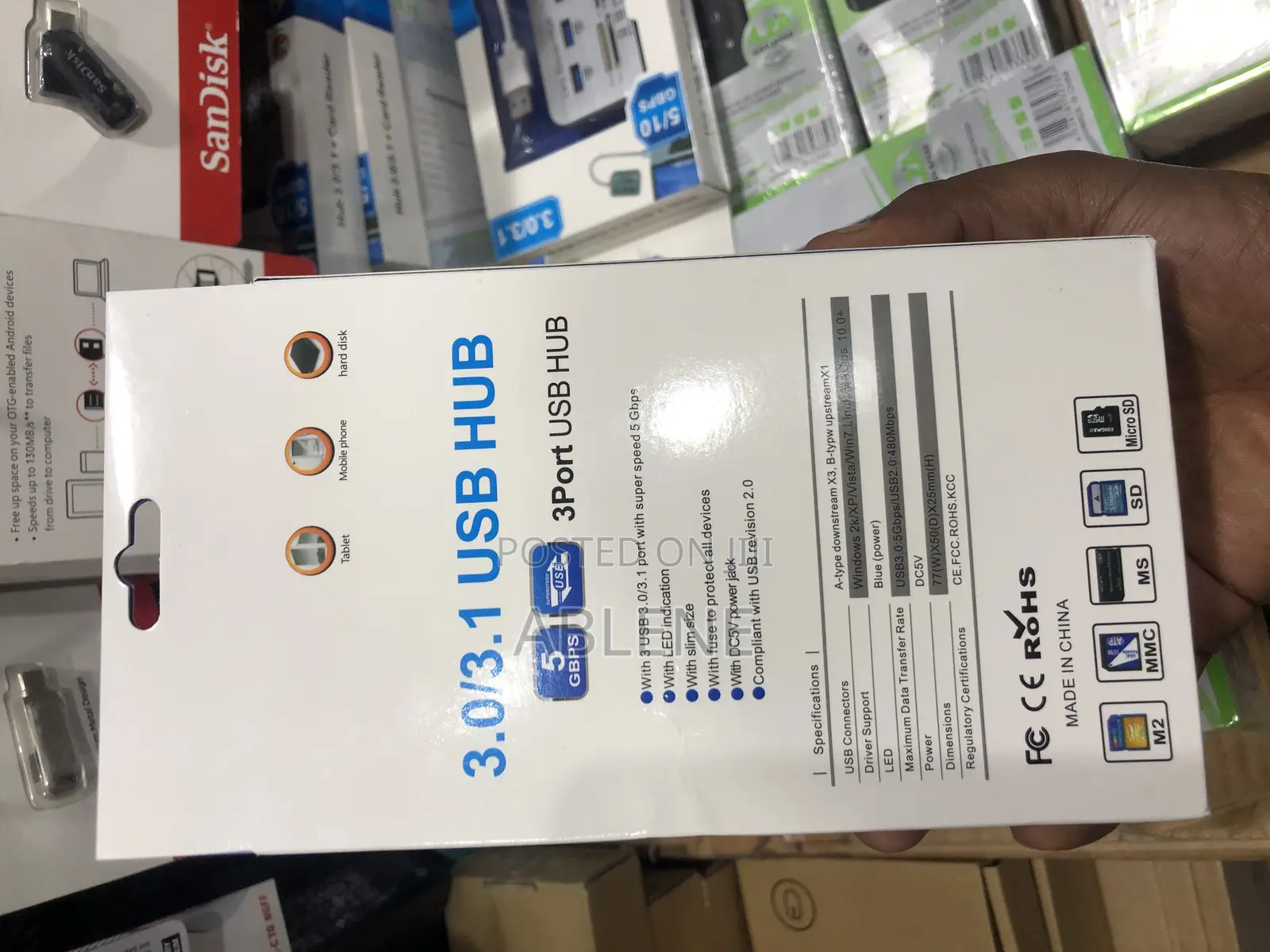 7 In1 Hub 3.0/3.1 + Card Reader