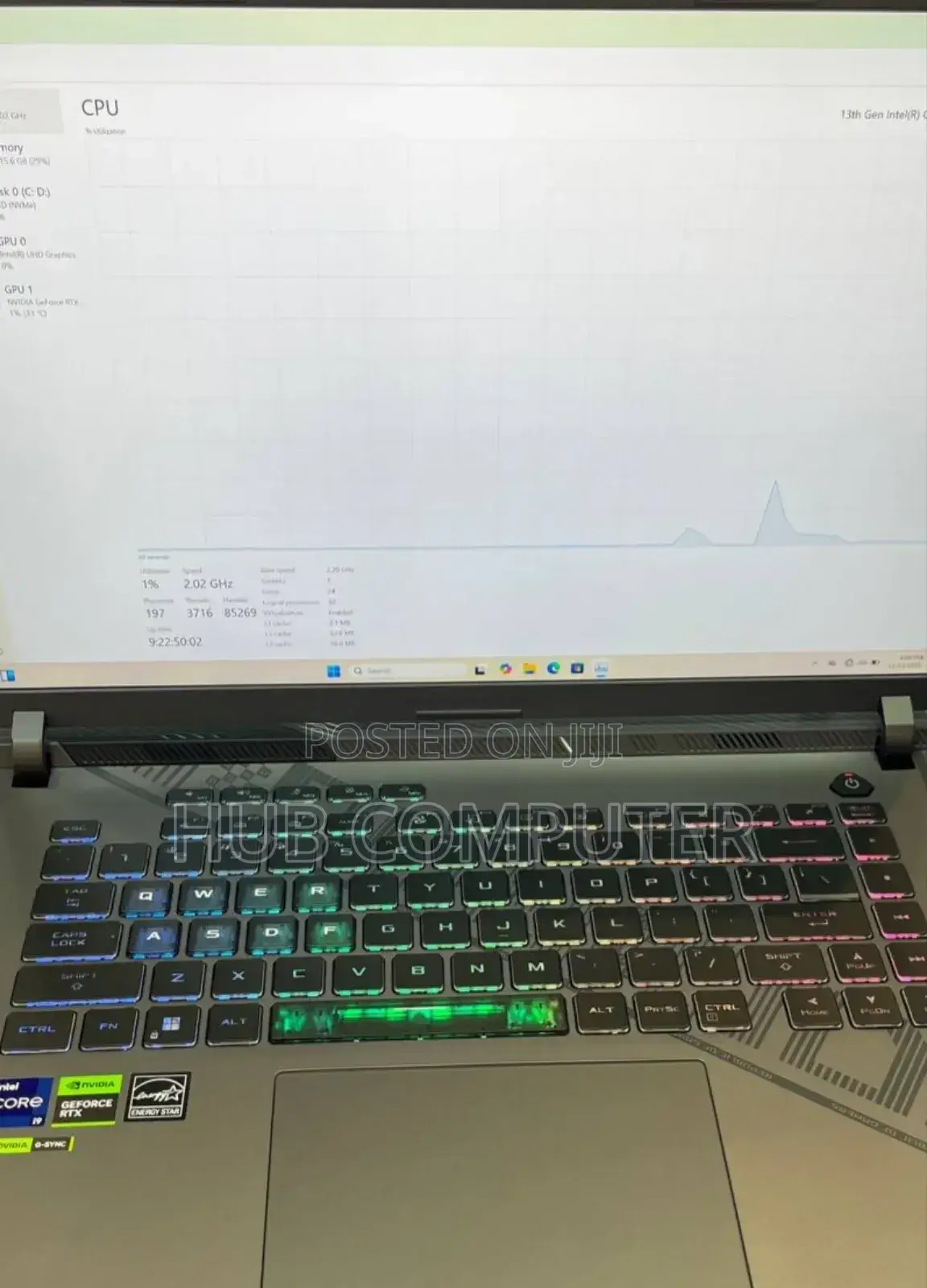 New Laptop Asus ROG Strix G16 G614 16GB Intel Core I9 SSD 1T