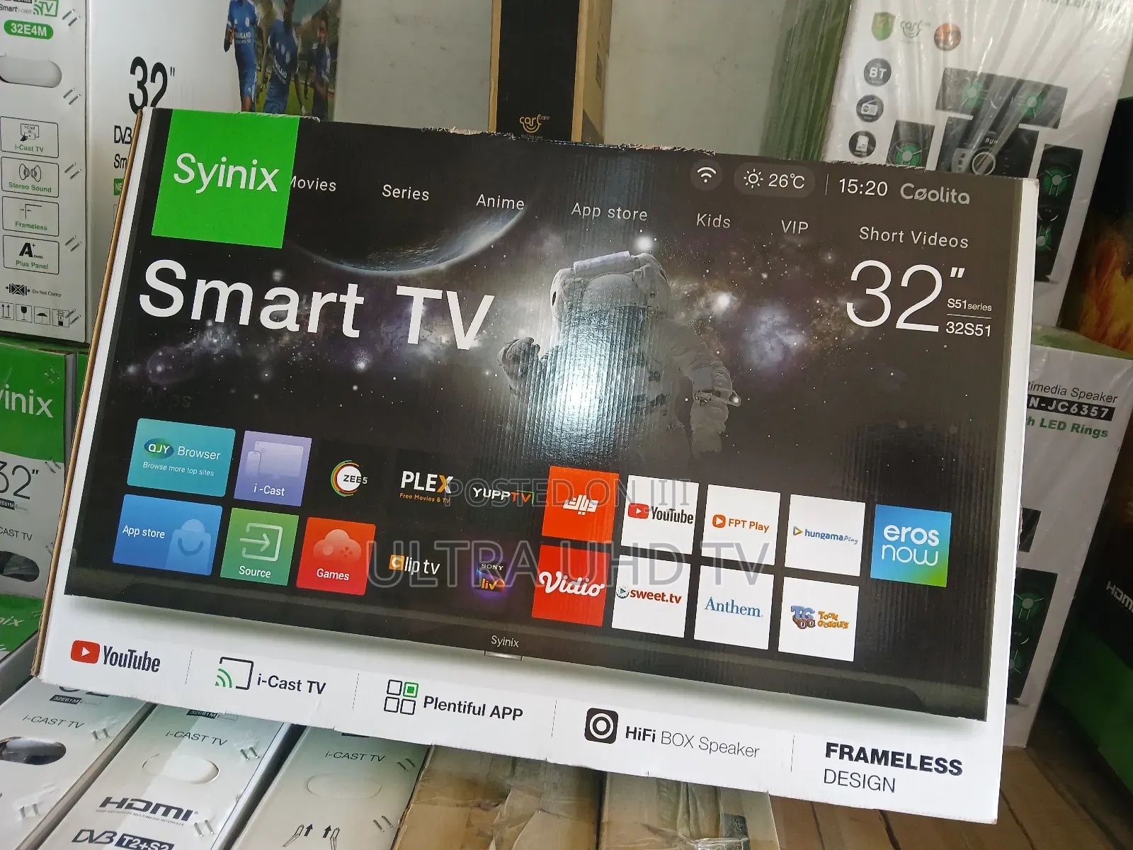 Syinix 32 Inch Smart Android Tv New Youtube Smart Functions Miracast