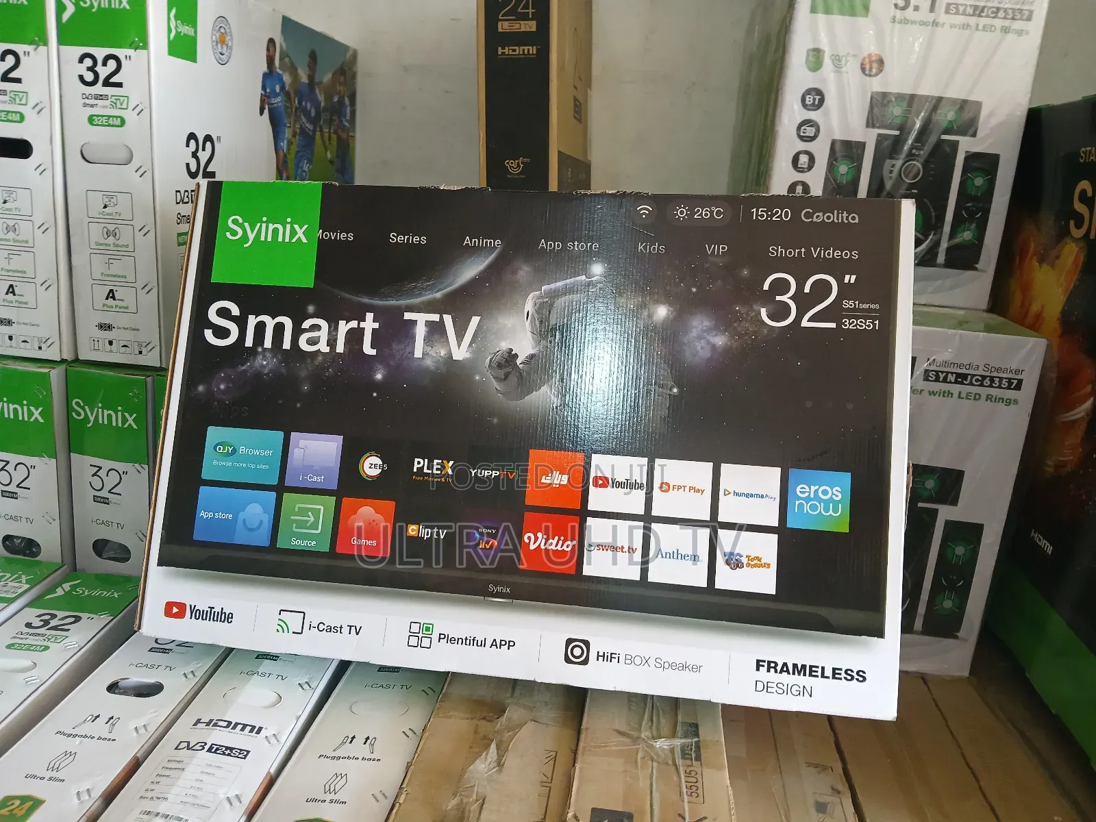 Syinix 32 Inch Smart Android Tv New Youtube Smart Functions Miracast