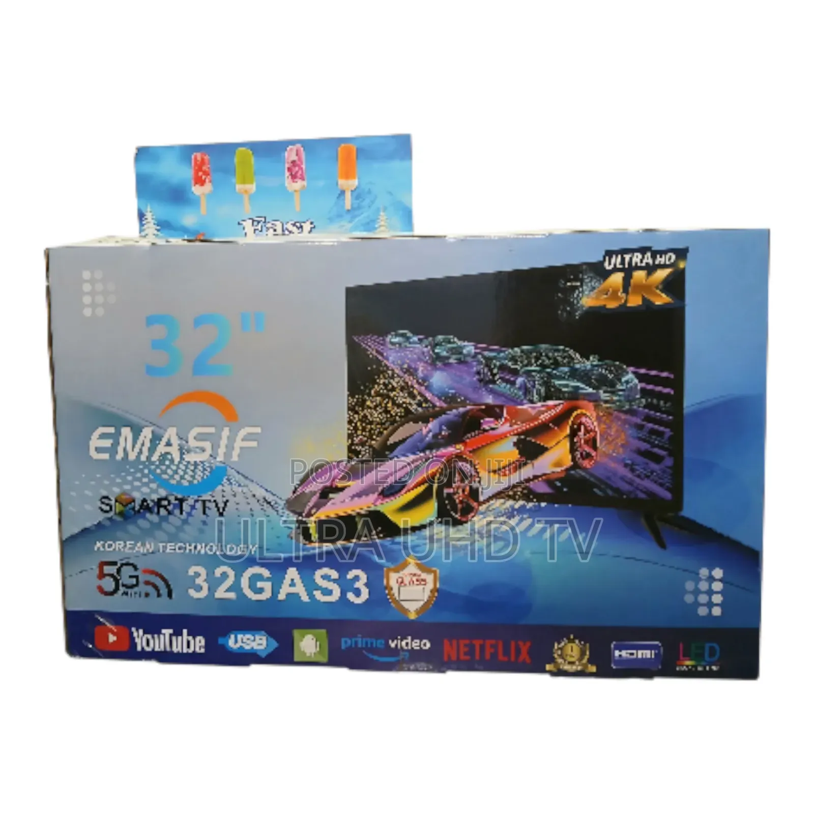 Emaslf 32 Inch Ultra Uhd Tv 5g All Smart Functions Access Miracast