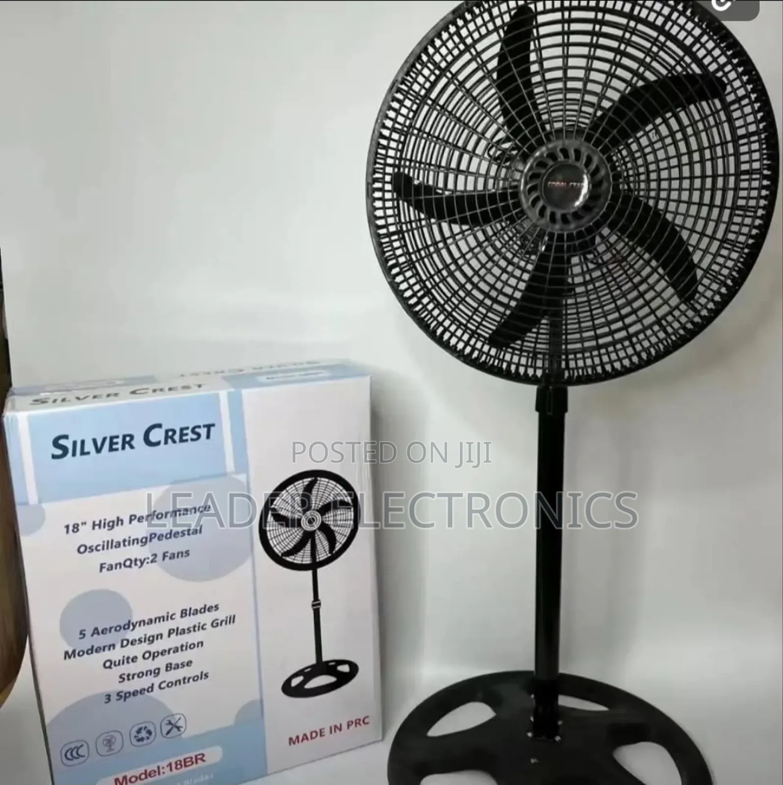 Silver Crest Standing Fan 18"