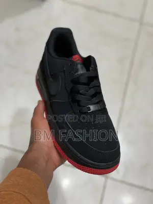 Nike Air Force 1 '07 Low-Top Sneaker in a Black Suede/Nubuck Upper